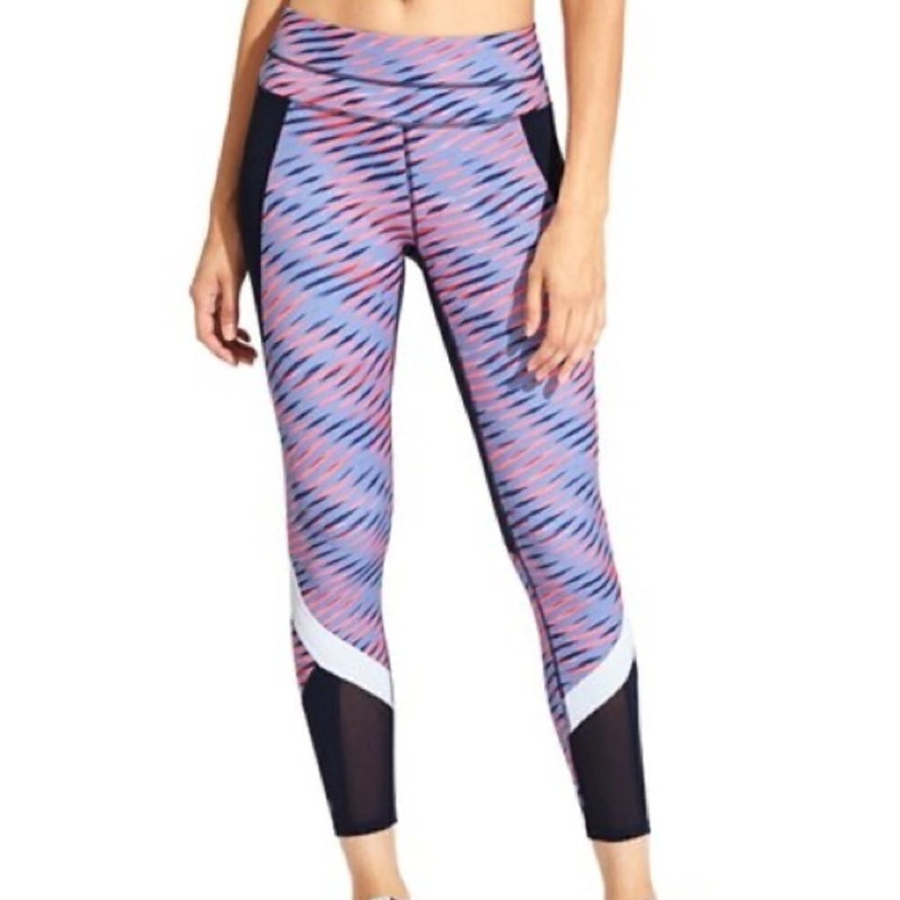 ATHLETA Navy Electra Sonar 7/8 Leggings Size Small